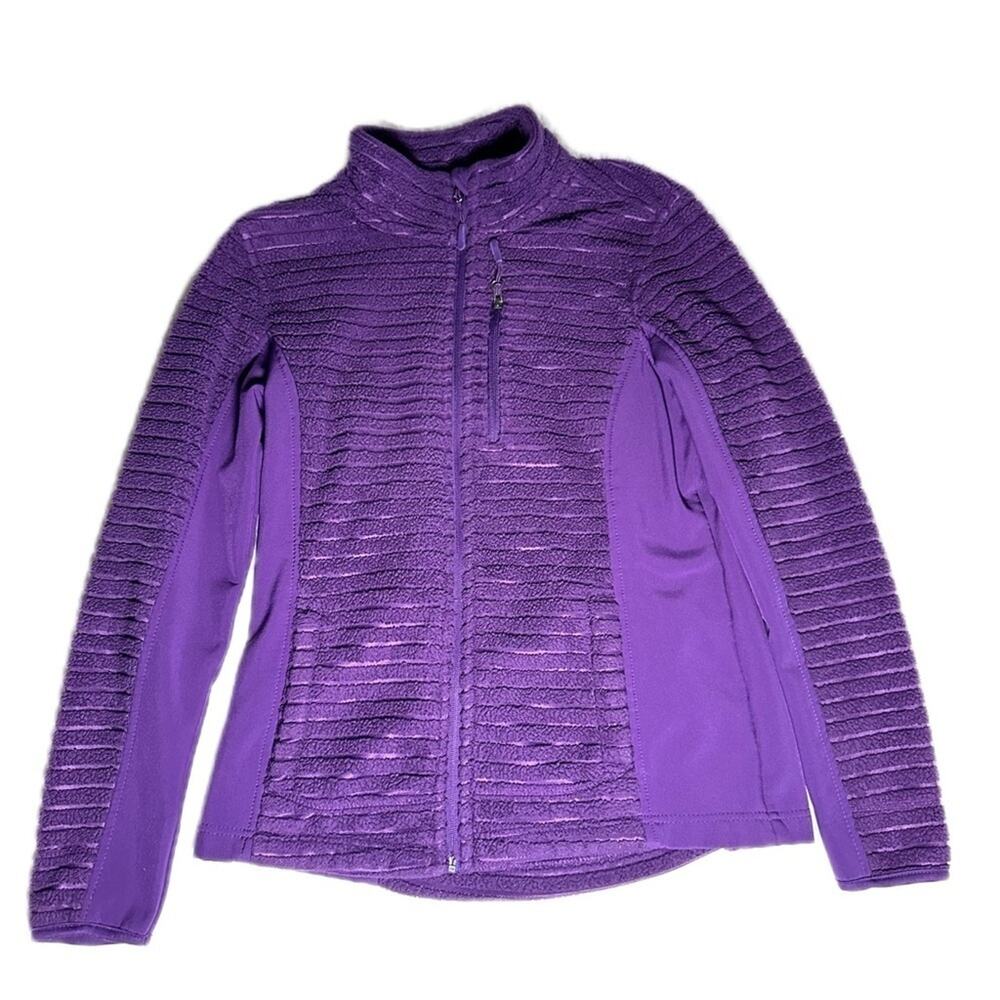 Faded Glory purple zip up sweatshirt purple